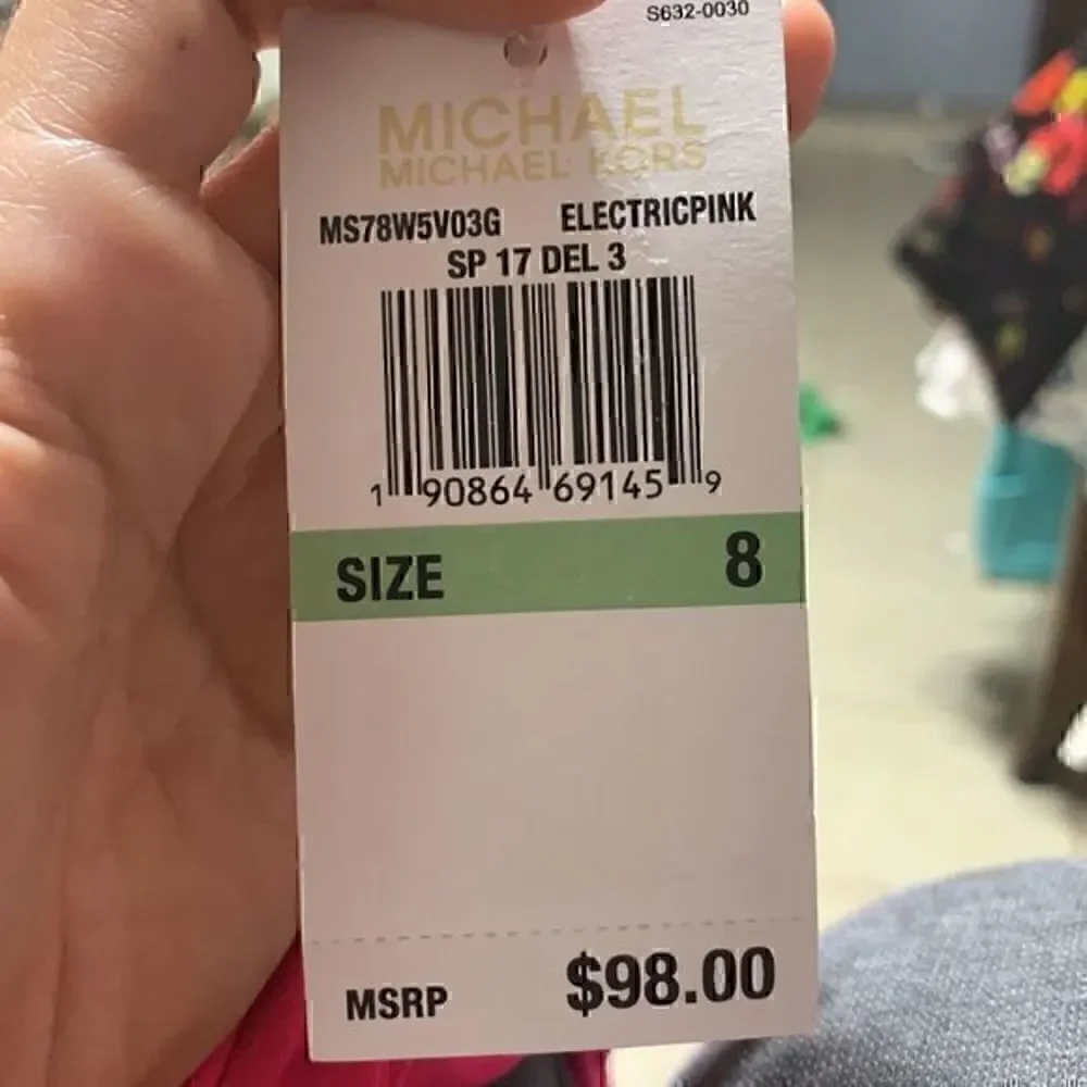Michael Kors Halter Cross Neck Fit & Flare Dress
